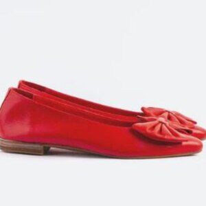 L'INTERVALLE Ulwin Rouge Leather Flats